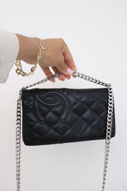 Chanel quilted calfskin wallet